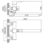 Смеситель для ванной Loffrey LF82212